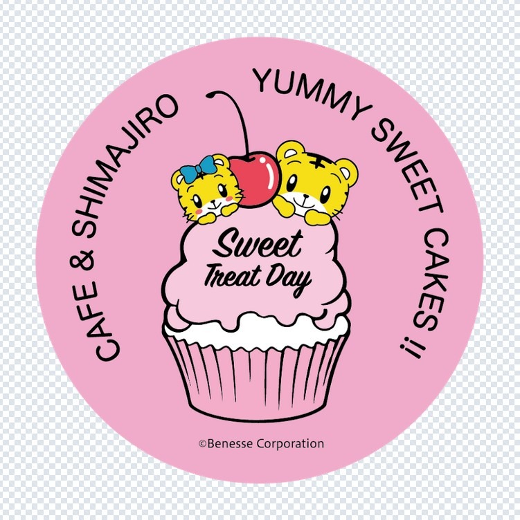 cafe＆Shimajiro贴纸（3张装） (c) Benesse Corporation 1988-2026 / 岛次郎