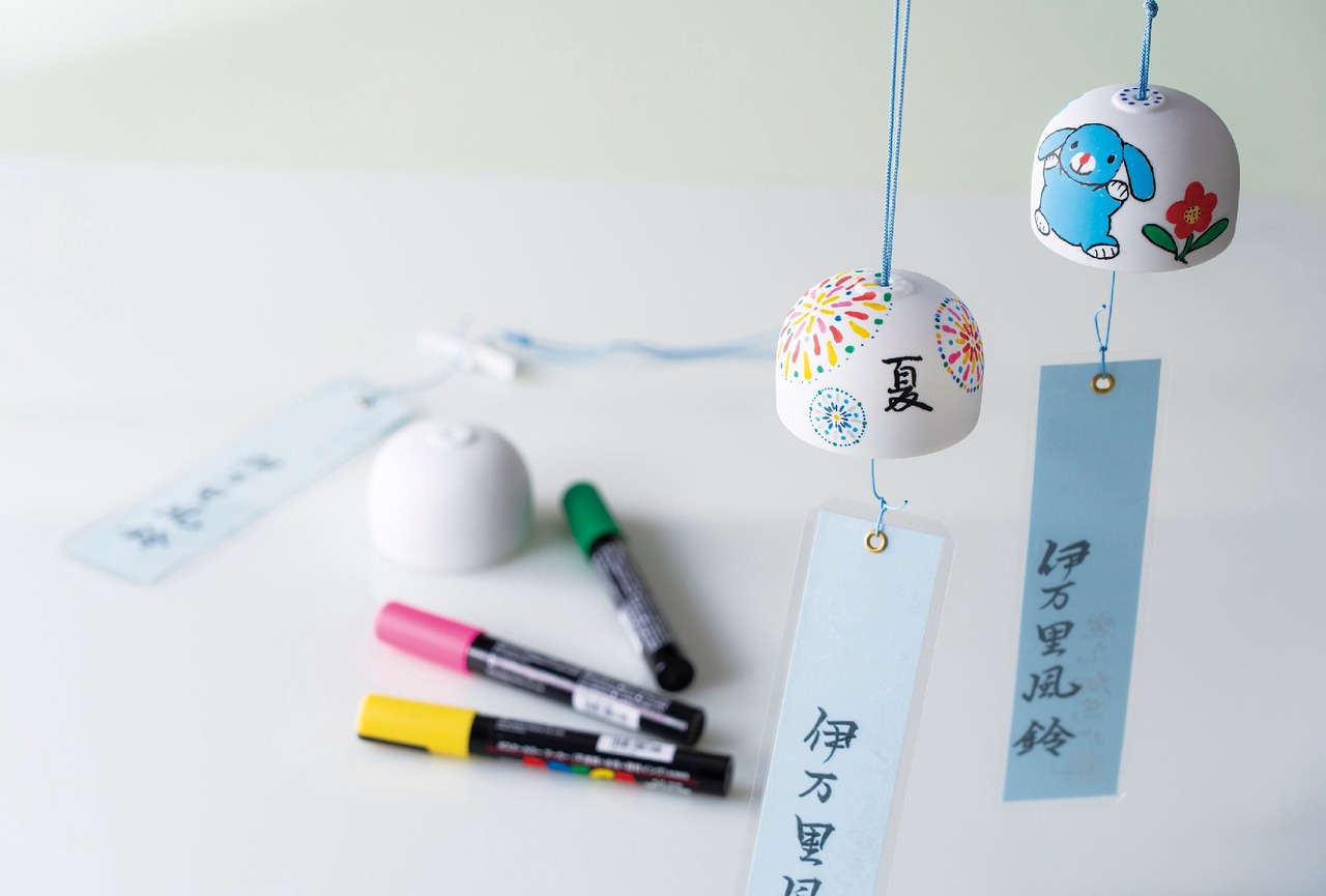 “唤来清凉的音色”风铃彩绘