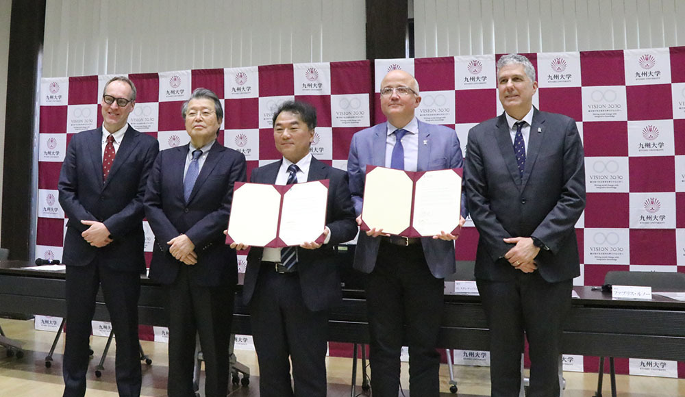 联合学位项目签约仪式的现场