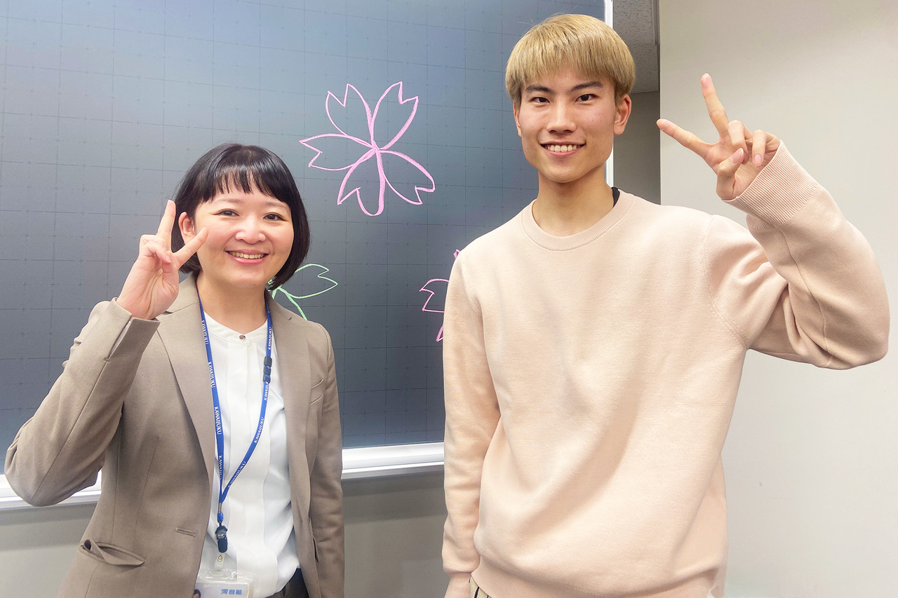 M.H同学（理科二类录取／滩高中毕业）与大阪北校区 东大·京大·医进馆 辅导老师山本