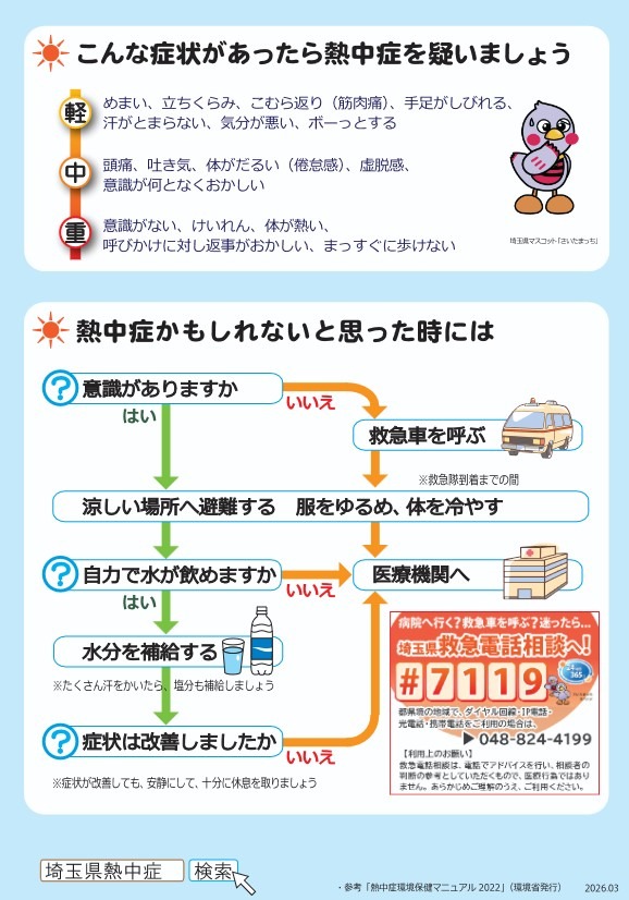 《预防中暑的5个要点》宣传单