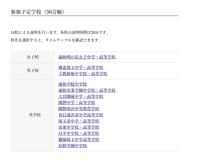 计划参加的学校