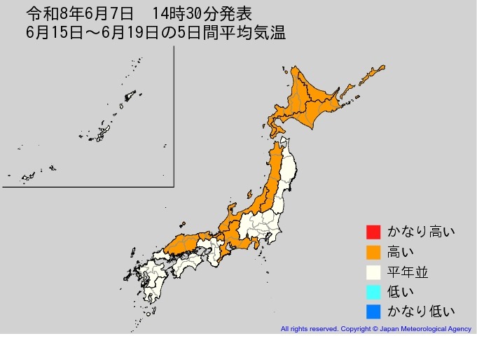未来两周气温预报