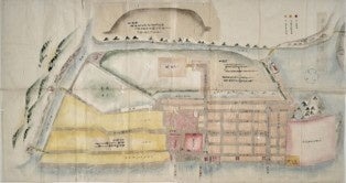 《横滨村御固人数住宿分配图》，安政元年（1854年），横滨开港资料馆藏