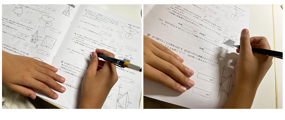 与单向照射的台灯（右）不同，“MindDuo 2”（左）不会产生手影