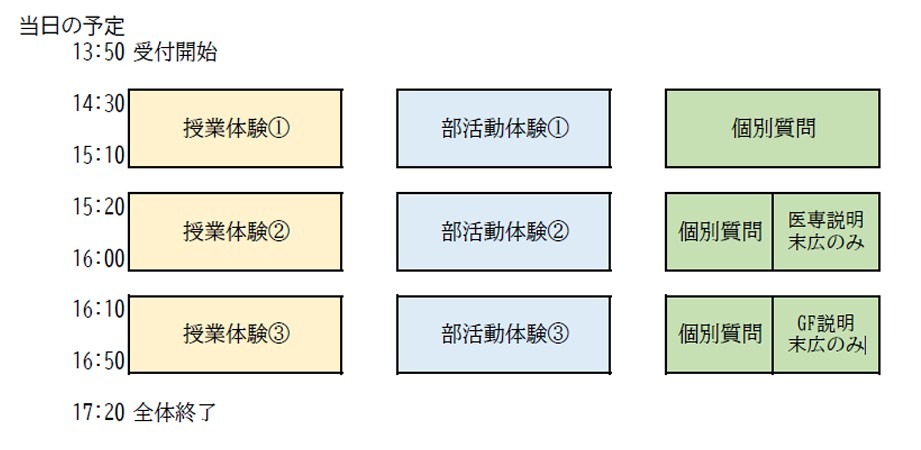 当天的日程安排