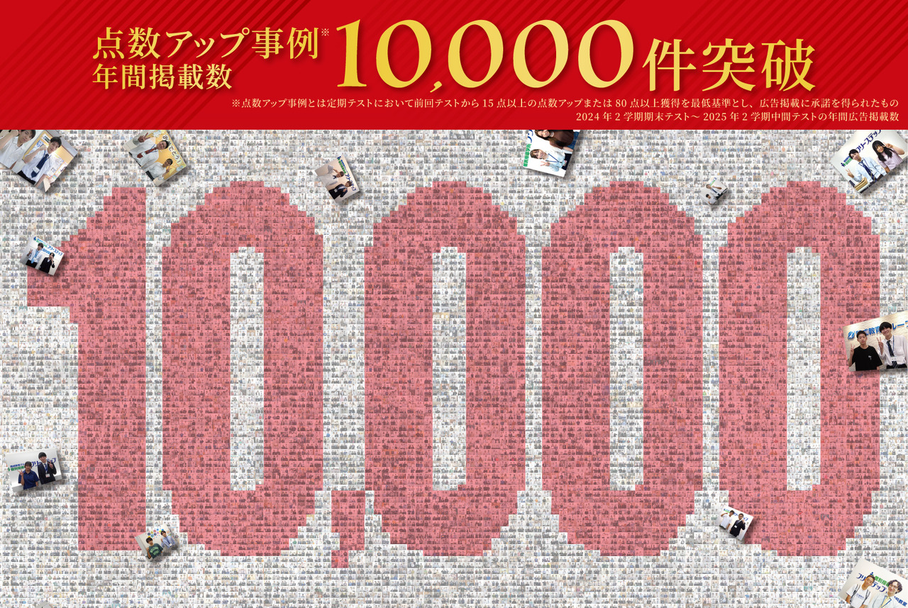 超过10,000条的喜悦反馈（部分成绩提升的学生）