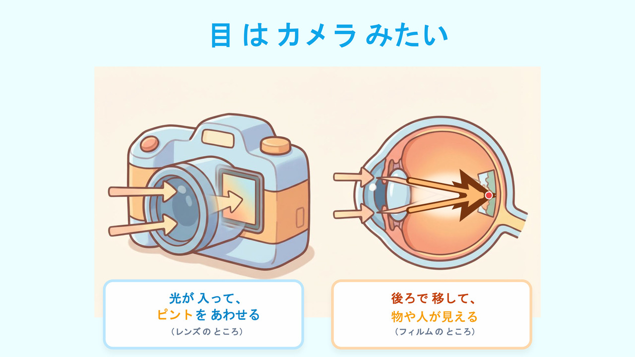 当日幻灯片资料《眼睛就像相机》