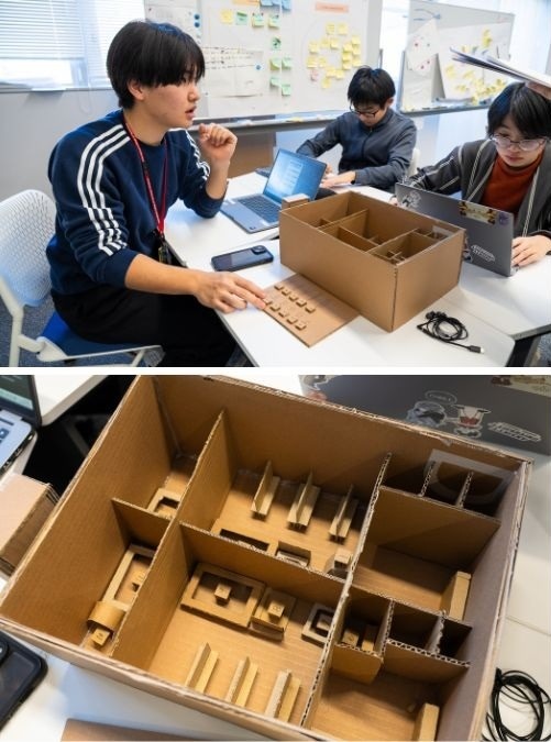 另一支团队正在研究如何在温泉设施内利用感应灯引导动线。