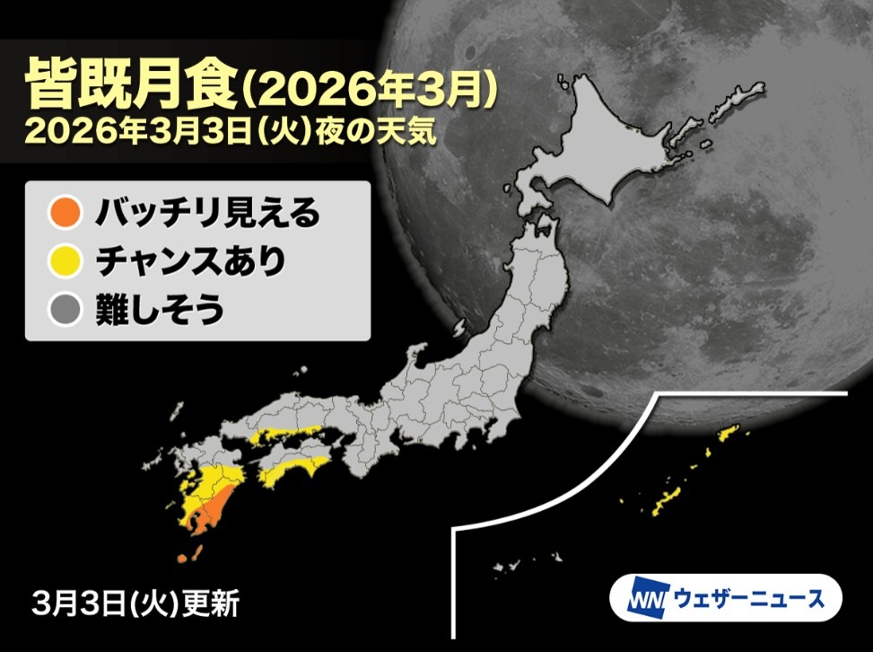 皆既月食（2026年3月3日）