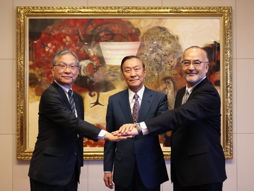 明治大学与竹中工务店签订定期建筑物租赁合同的场景