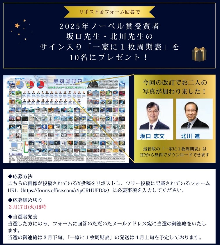 诺贝尔奖得主坂口教授与北川教授亲笔签名的