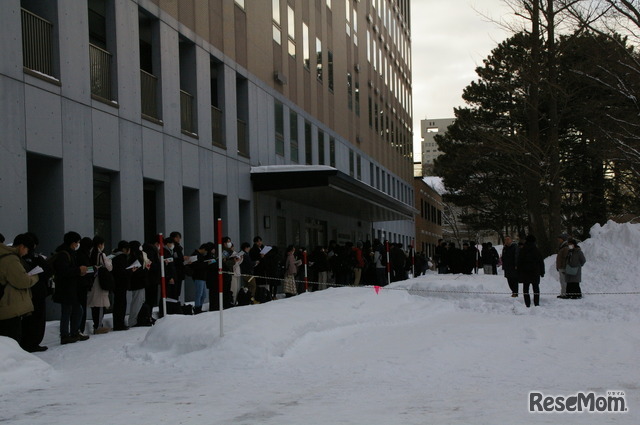 北海道大学考场（札幌校区）2026年1月17日 共通测试首日实况