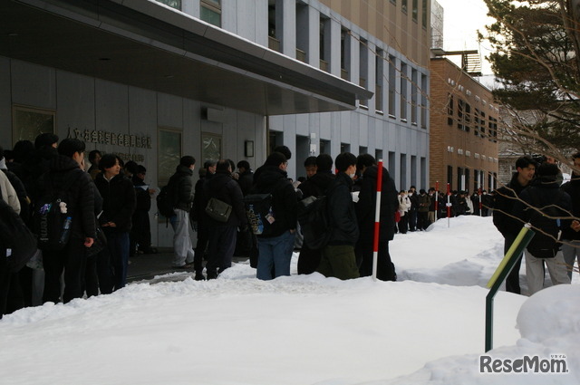 北海道大学考场（札幌校区）2026年1月17日 共通测试首日实况