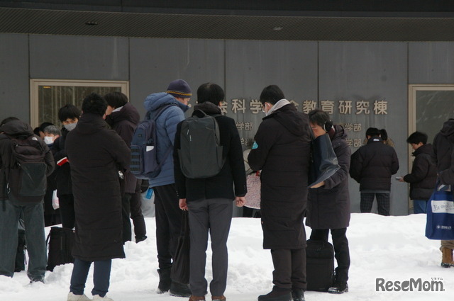 北海道大学考场（札幌校区）2026年1月17日 共通测试首日实况