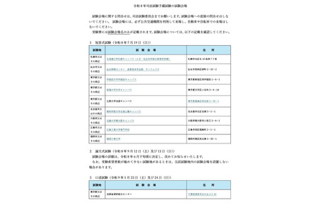 2026年司法考试及预备考试考场公布……日程汇总 画像
