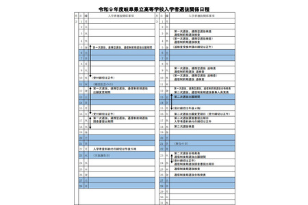 【2027年高中入学考试】岐阜县立高中公布选拔细则及学业成绩单权重 画像