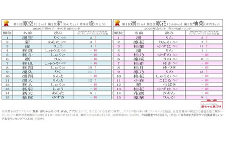 2026年冬季名字排行榜，男婴名