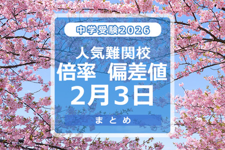 【2026年初中入学考试】热门名校录取倍率（第2/3版）4场模拟考试偏差值 画像