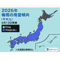 2026年梅雨季的降雨量趋势