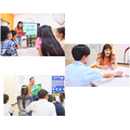 在Kids UP每天享受“课后留学”乐趣的孩子们