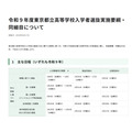 令和9年度东京都立高中招生选拔实施纲要及细则