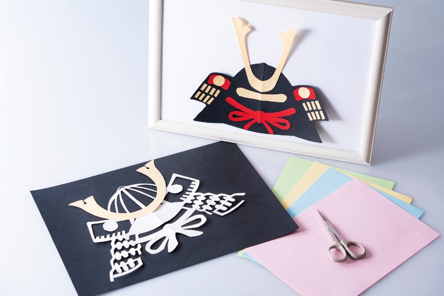 “端午节”剪纸制作头盔