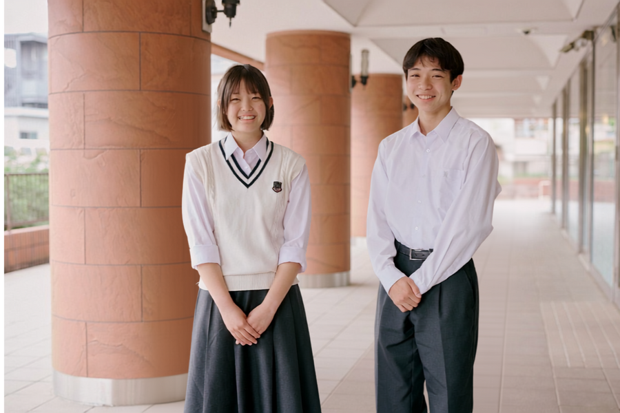 星野高中“全球前沿课程”第一届的两名学生