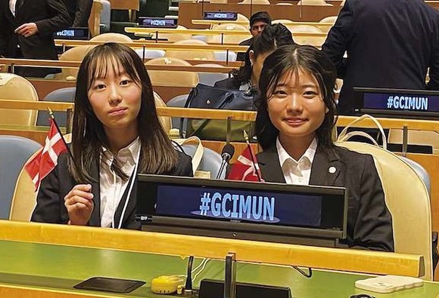 模拟联合国的现场情况